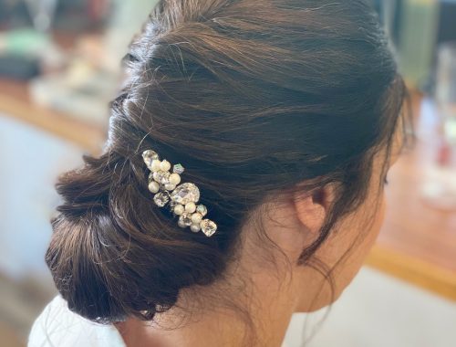 bridal twisted chignon